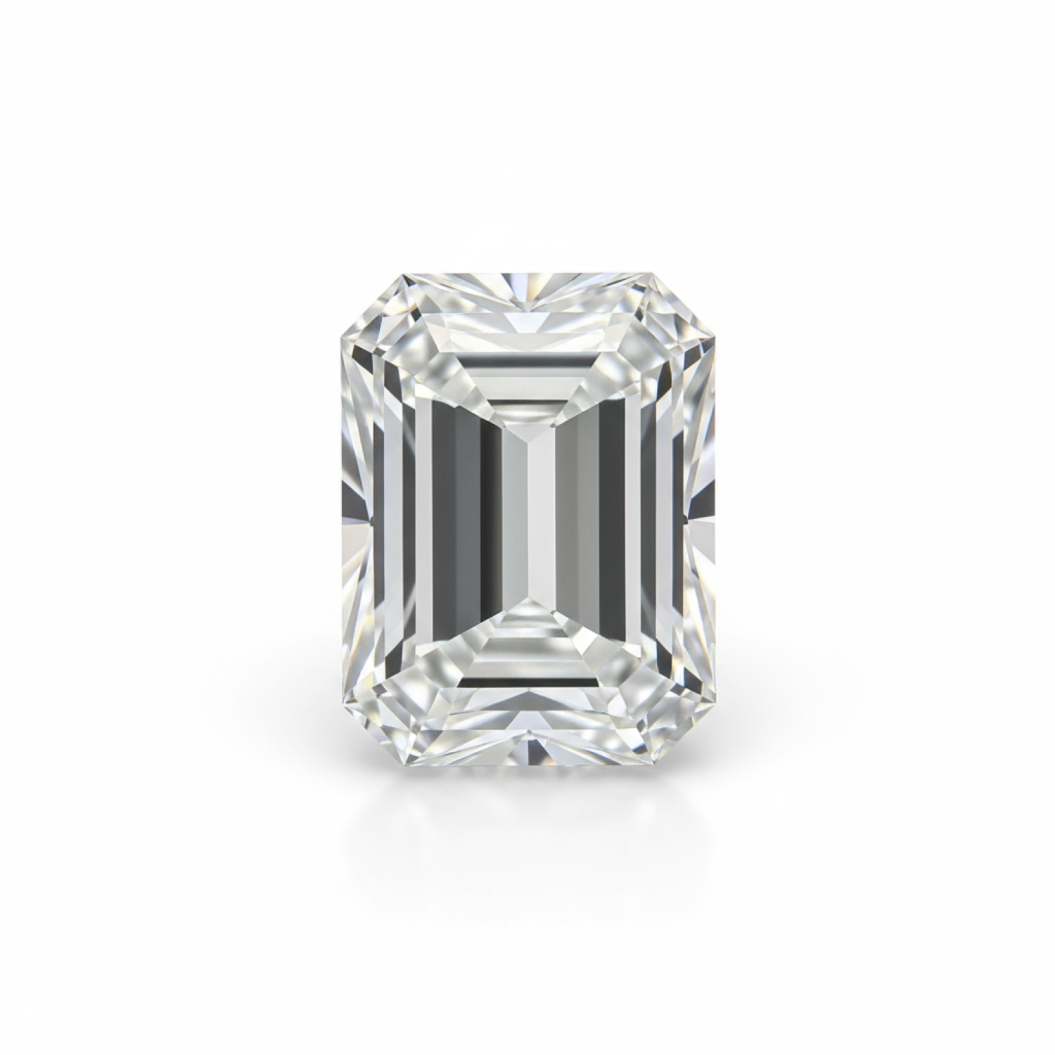 Lab Grown Diamond 1PC Tiny 3x5 MM Emerald Faceted White Polished Man Made Loose Gems Imagen principal del producto