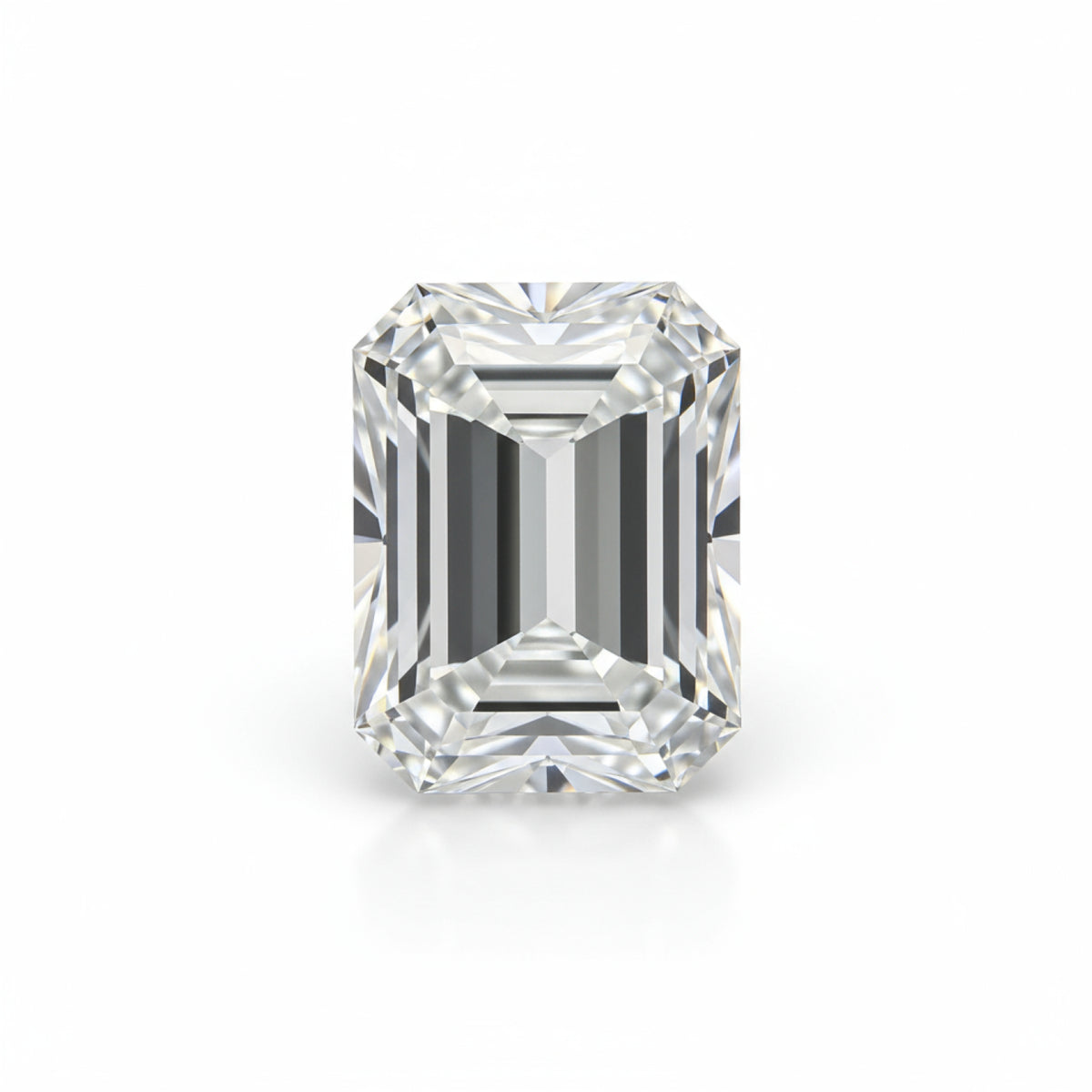 Lab Grown Diamond 1PC Tiny 3x5 MM Emerald Faceted White Polished Man Made Loose Gems