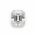 Lab Grown Diamond 1PC Tiny 4x6 MM Emerald Faceted White Splendid Man Made Loose Gemstone