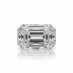 Lab Grown Diamond 1PC Small 6x9 MM Emerald Faceted White Shine Man Made Loose Gems