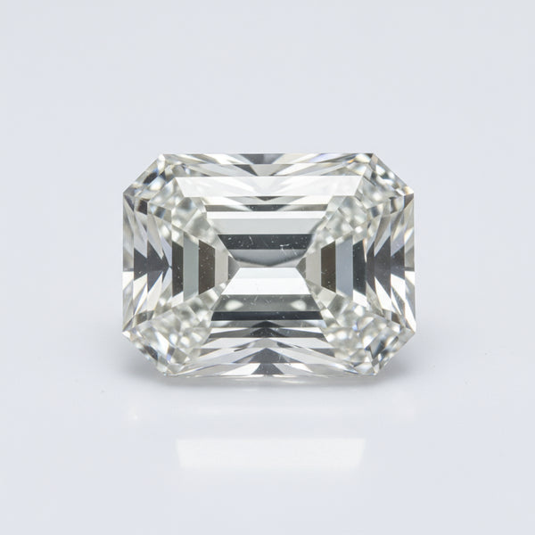 Lab Grown Diamond 1PC Medium 7x10 MM Emerald Faceted White High-Quality Man Made Loose Gemstones