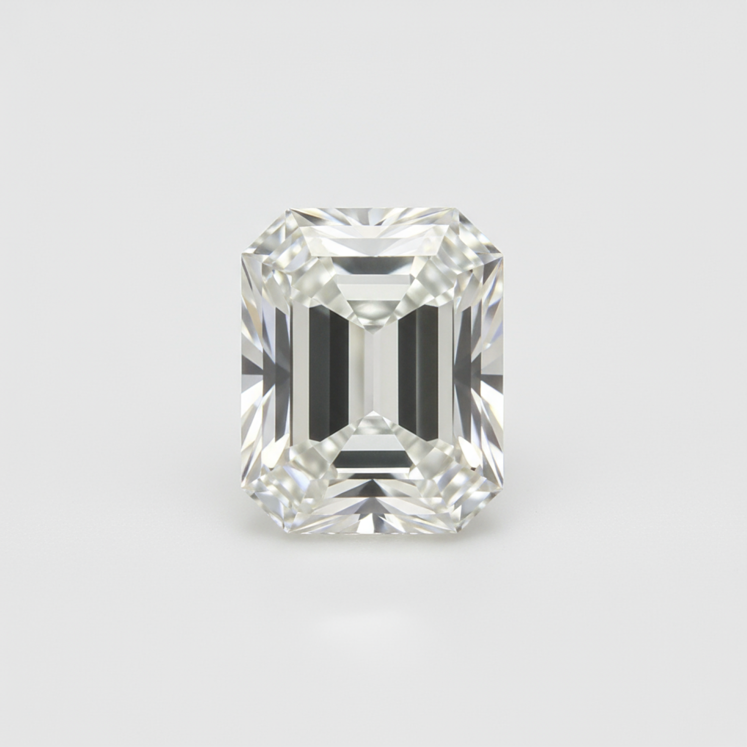 Lab Grown Diamond 1PC Medium 8x10 MM Emerald Faceted White Natural Man Made Gems Hoofdafbeelding