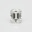 Lab Grown Diamond 1PC Medium 8x10 MM Emerald Faceted White Natural Man Made Gems