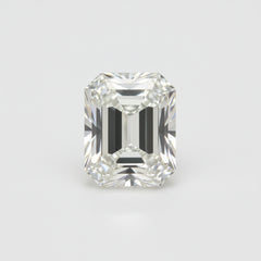 Lab Grown Diamond 1PC Medium 8x10 MM Emerald Faceted White Natural Man Made Gems