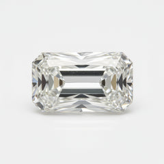 Lab Grown Diamond 1PC Medium 8x10 MM Emerald Faceted White Natural Man Made Gems