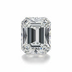 Lab Grown Diamond 1PC Large 8x12 MM Emerald Faceted White Superior Man Made Loose Gemstone