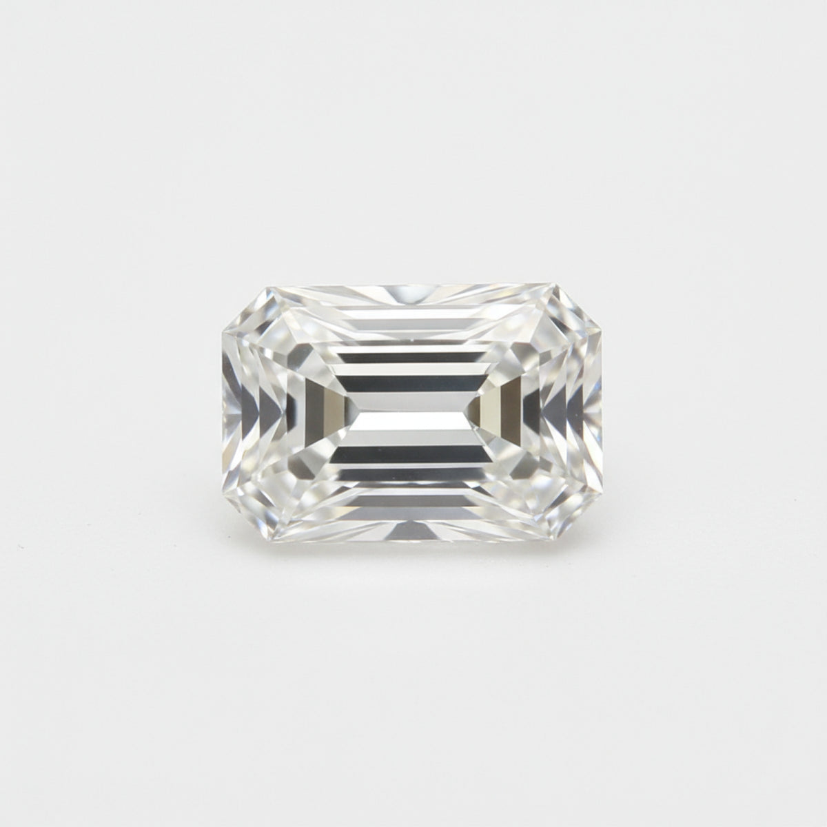 Lab Grown Diamond 1PC Large 9x11 MM Emerald Faceted White Genuine Man Made Loose Gems