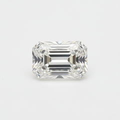 Lab Grown Diamond 1PC Large 9x11 MM Emerald Faceted White Genuine Man Made Loose Gems