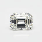 Lab Grown Diamond 1PC Large 9x11 MM Emerald Faceted White Genuine Man Made Loose Gems