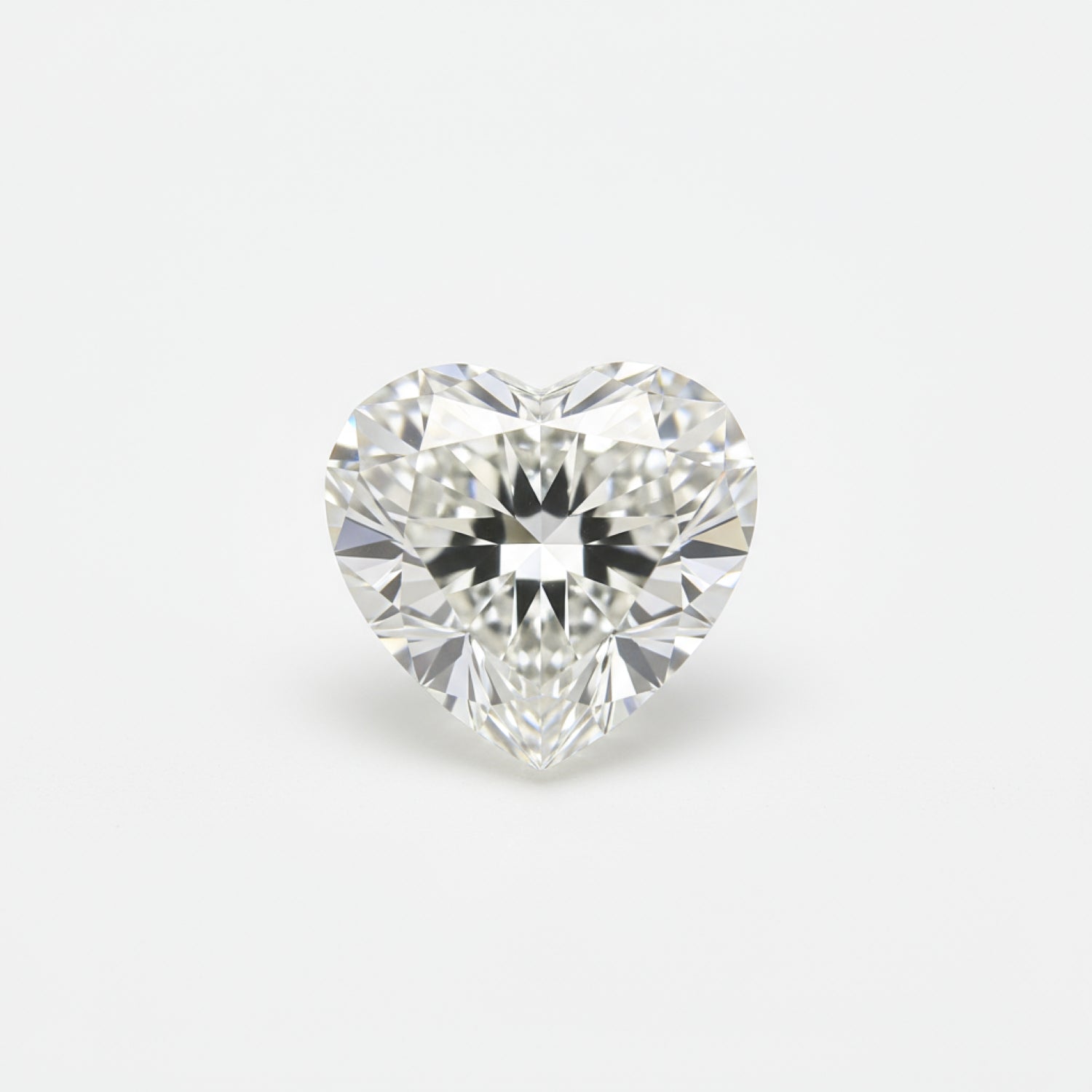 Lab Grown Diamond 1PC Large 10x10 MM Heart Faceted White Shine Man Made Loose Gems