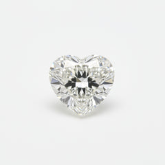 Lab Grown Diamond 1PC Large 10x10 MM Heart Faceted White Shine Man Made Loose Gems