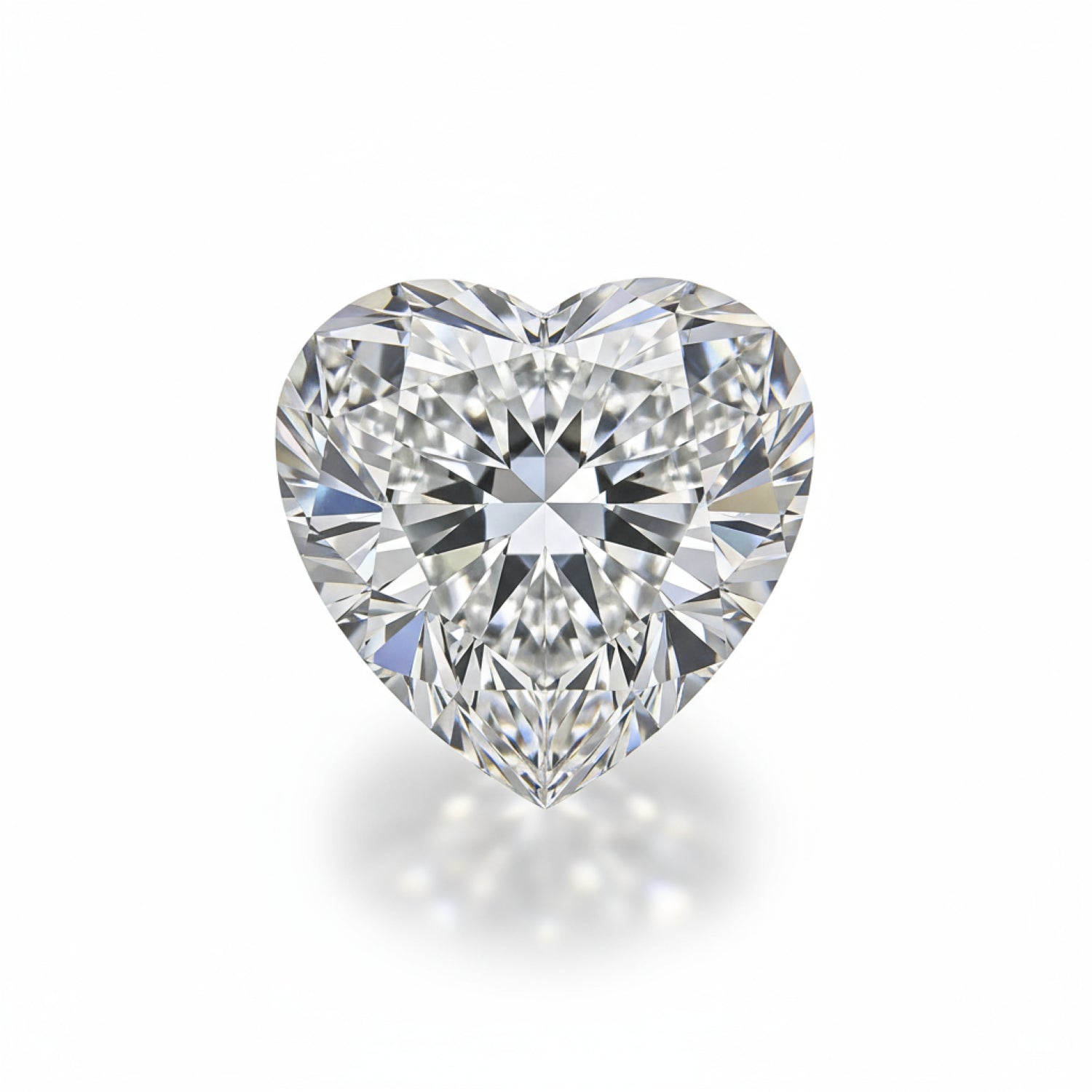 Lab Grown Diamond 1PC Large 11x11 MM Heart Faceted White Fine Man Made Loose Gemstone