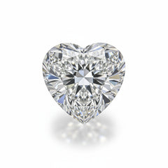 Lab Grown Diamond 1PC Large 11x11 MM Heart Faceted White Fine Man Made Loose Gemstone