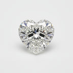 Lab Grown Diamond 1PC Large 11x11 MM Heart Faceted White Fine Man Made Loose Gemstone
