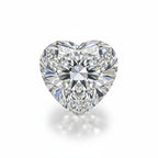 Lab Grown Diamond 1PC Chunky 13x13 MM Heart Faceted White Natural Man Made Gems