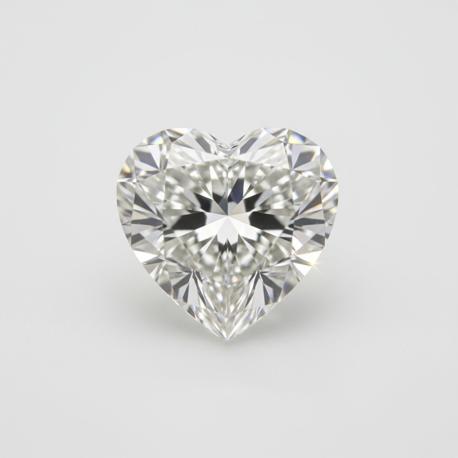 Lab Grown Diamond 1PC Chunky 13x13 MM Heart Faceted White Natural Man Made Gems