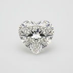 Lab Grown Diamond 1PC Chunky 13x13 MM Heart Faceted White Natural Man Made Gems