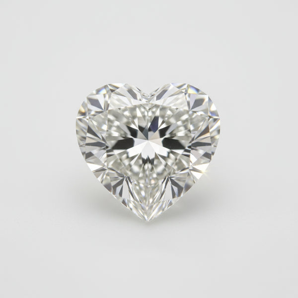 Lab Grown Diamond 1PC Chunky 13x13 MM Heart Faceted White Natural Man Made Gems