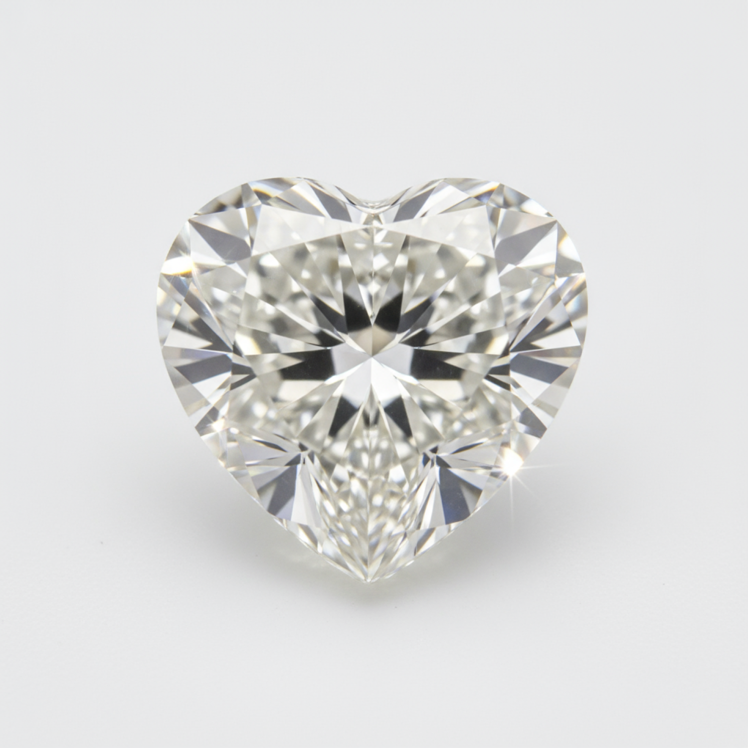 Lab Grown Diamond 1PC Chunky 14x14 MM Heart Faceted White Genuine Man Made Loose Gems Main image