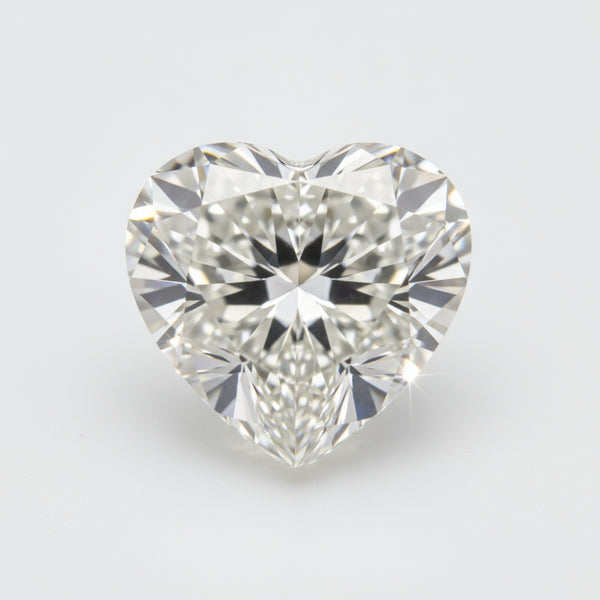 Lab Grown Diamond 1PC Chunky 14x14 MM Heart Faceted White Genuine Man Made Loose Gems