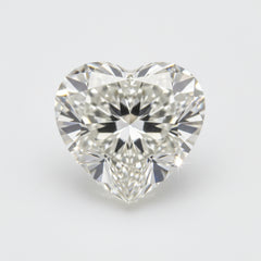 Lab Grown Diamond 1PC Chunky 14x14 MM Heart Faceted White Genuine Man Made Loose Gems