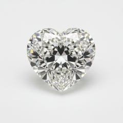 Lab Grown Diamond 1PC Chunky 15x15 MM Heart Faceted White Superior Man Made Loose Gemstone