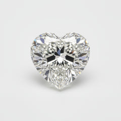 Lab Grown Diamond 1PC Chunky 16x16 MM Heart Faceted White Pure Man Made Loose Gemstones