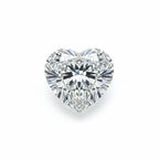 Lab Grown Diamond 10PC Tiny 3x3 MM Heart Faceted White Fiery Man Made Loose Gemstone