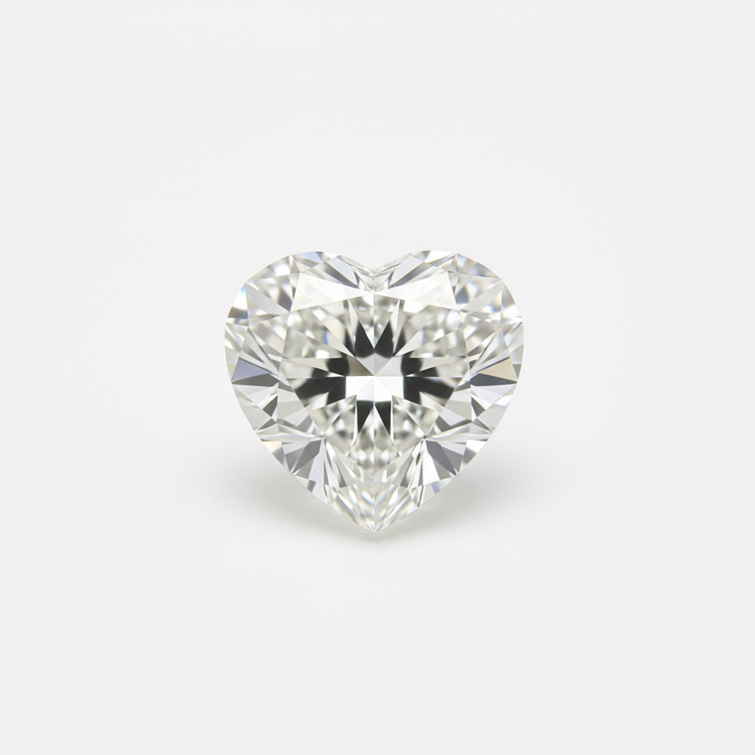 Lab Grown Diamond 1PC Tiny 5x5 MM Heart Faceted White Sparkling Man Made Gems メイン画像