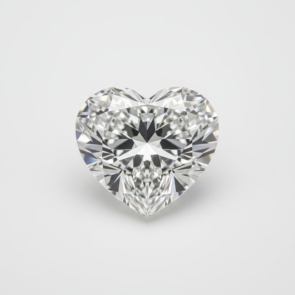 Lab Grown Diamond 1PC Tiny 6x6 MM Heart Faceted White Polished Man Made Loose Gems