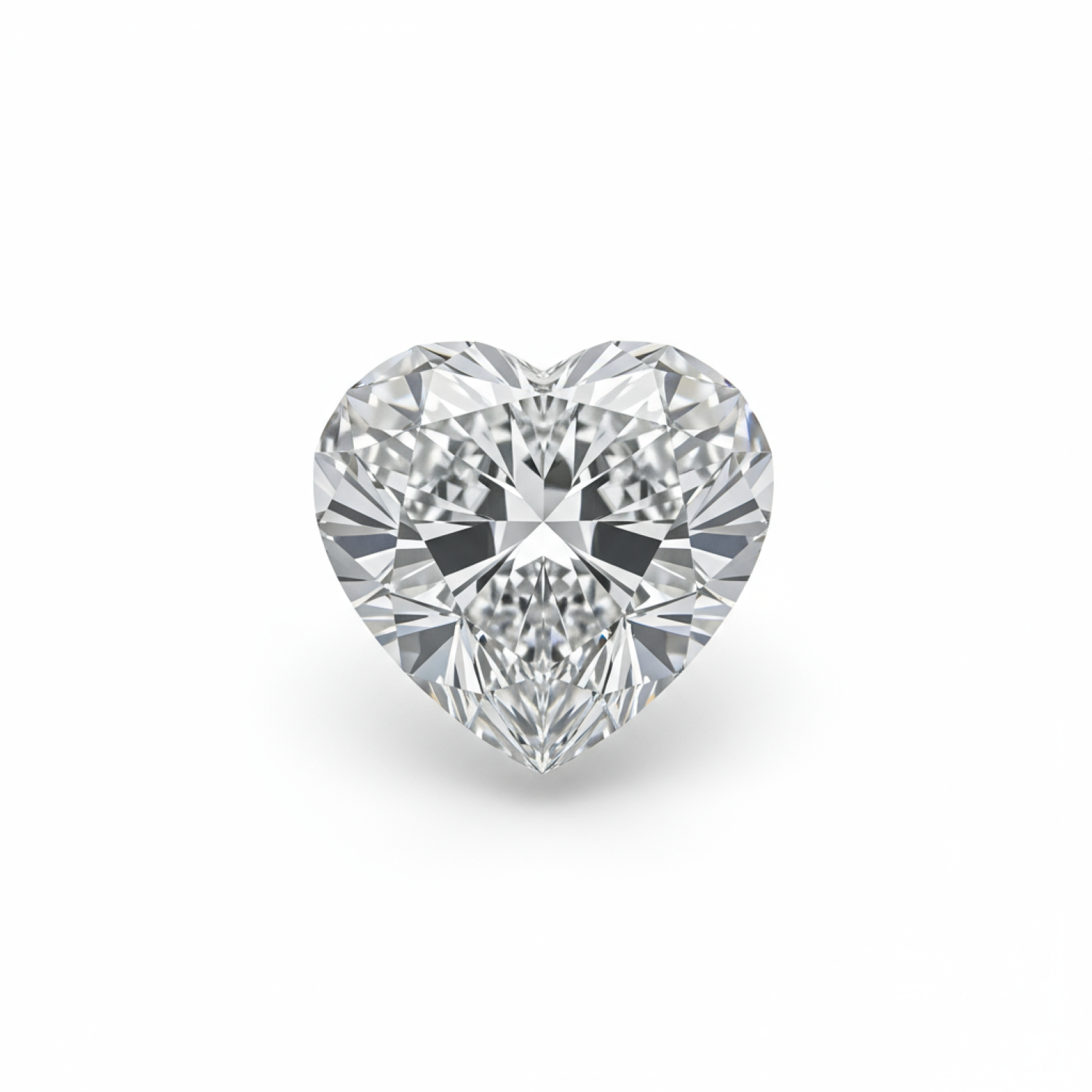 Lab Grown Diamond 1PC Small 7x7 MM Heart Faceted White Splendid Man Made Loose Gemstone Huvudsaklig produktbild