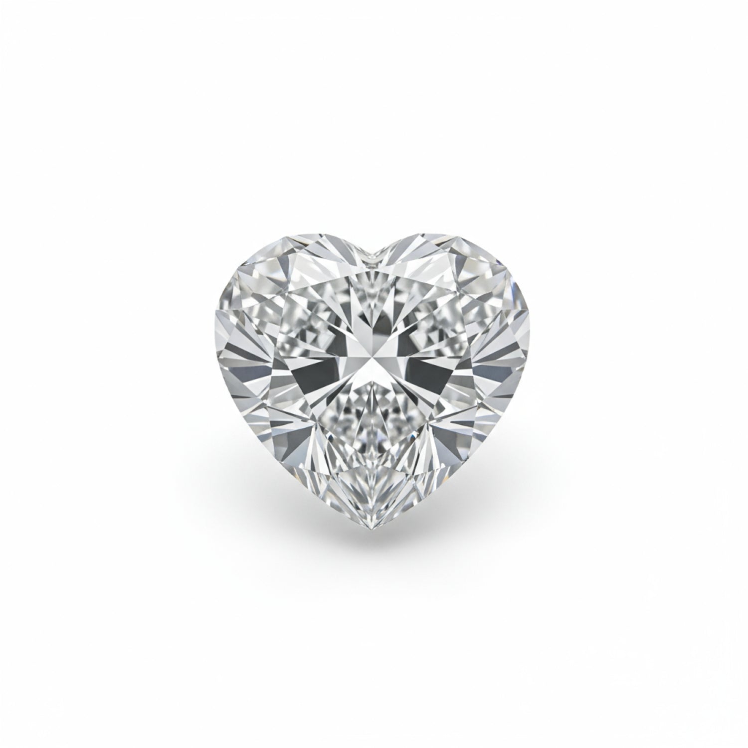 Lab Grown Diamond 1PC Small 7x7 MM Heart Faceted White Splendid Man Made Loose Gemstone