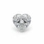 Lab Grown Diamond 1PC Small 7x7 MM Heart Faceted White Splendid Man Made Loose Gemstone
