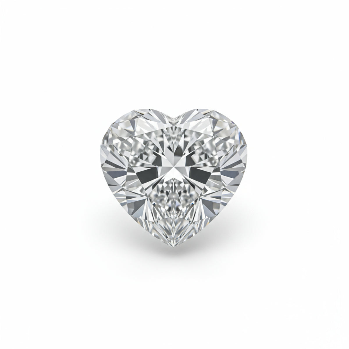 Lab Grown Diamond 1PC Small 7x7 MM Heart Faceted White Splendid Man Made Loose Gemstone