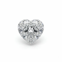 Lab Grown Diamond 1PC Small 7x7 MM Heart Faceted White Splendid Man Made Loose Gemstone