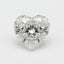 Lab Grown Diamond 1PC Medium 9x9 MM Heart Faceted White Lustrous Man Made Gems