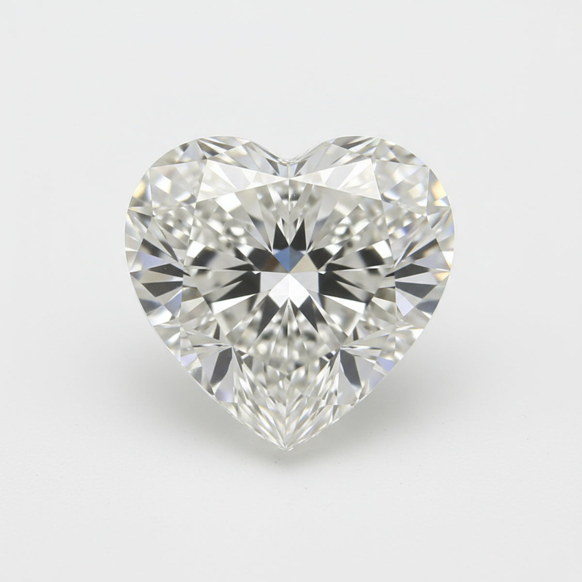 Lab Grown Diamond 1PC Medium 9x9 MM Heart Faceted White Lustrous Man Made Gems