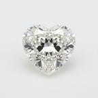 Lab Grown Diamond 1PC Medium 9x9 MM Heart Faceted White Lustrous Man Made Gems