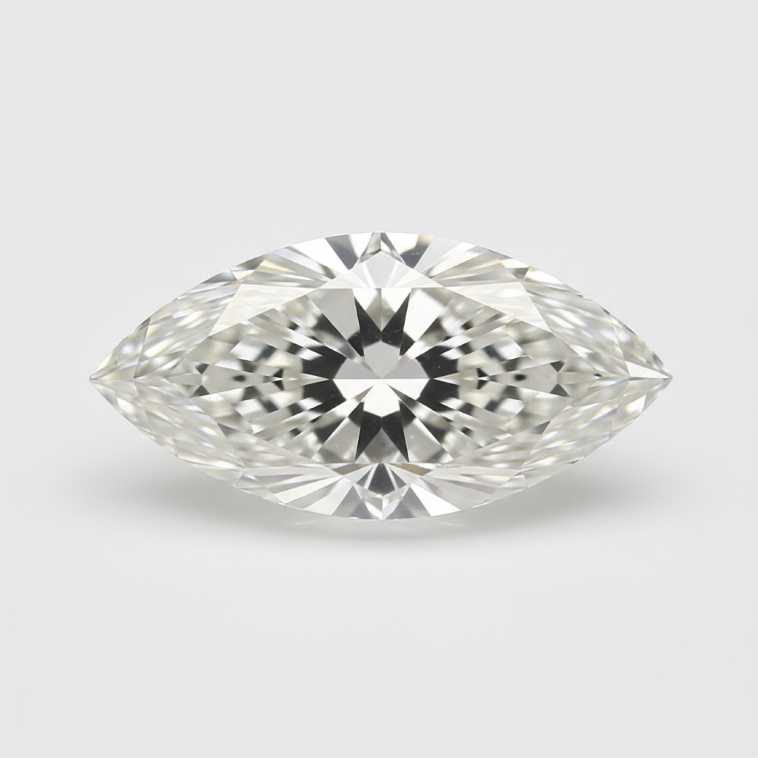 Im Labor gezüchteter Diamant, 10 Stück, winzig, 2 x 4 mm, Marquise-Facett, weiß, hochwertige, künstliche lose Edelsteine メイン画像