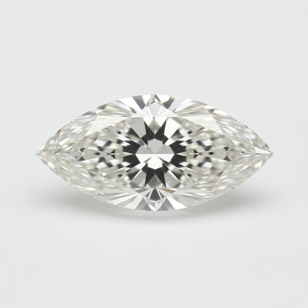 Lab Grown Diamond 10PC Tiny 2x4 MM Marquise Faceted White High-Quality Man Made Loose Gems