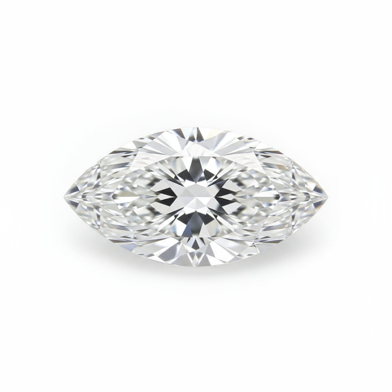 Lab Grown Diamond 1PC Tiny 3x6 MM Marquise Faceted White Genuine Man Made Loose Gemstones