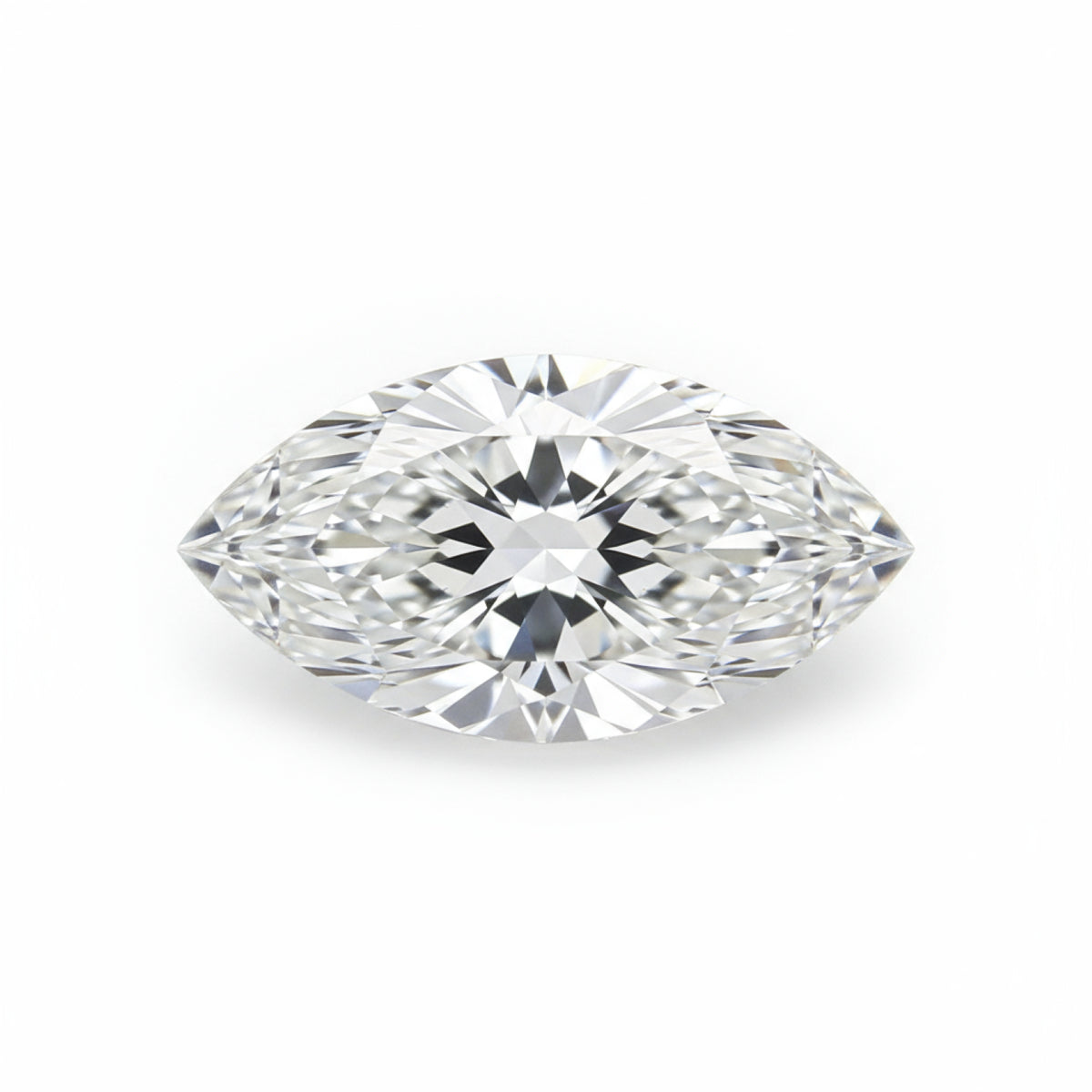 Lab Grown Diamond 1PC Tiny 3x6 MM Marquise Faceted White Genuine Man Made Loose Gemstones