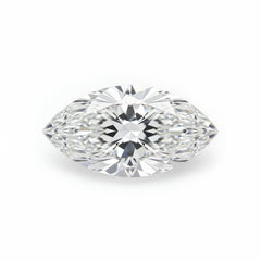Lab Grown Diamond 1PC Small 5x10 MM Marquise Faceted White Pure Man Made Loose Gems