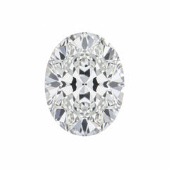 Lab Grown Diamond 1PC Large 10x14 MM Oval Faceted White Fine Man Made Gems