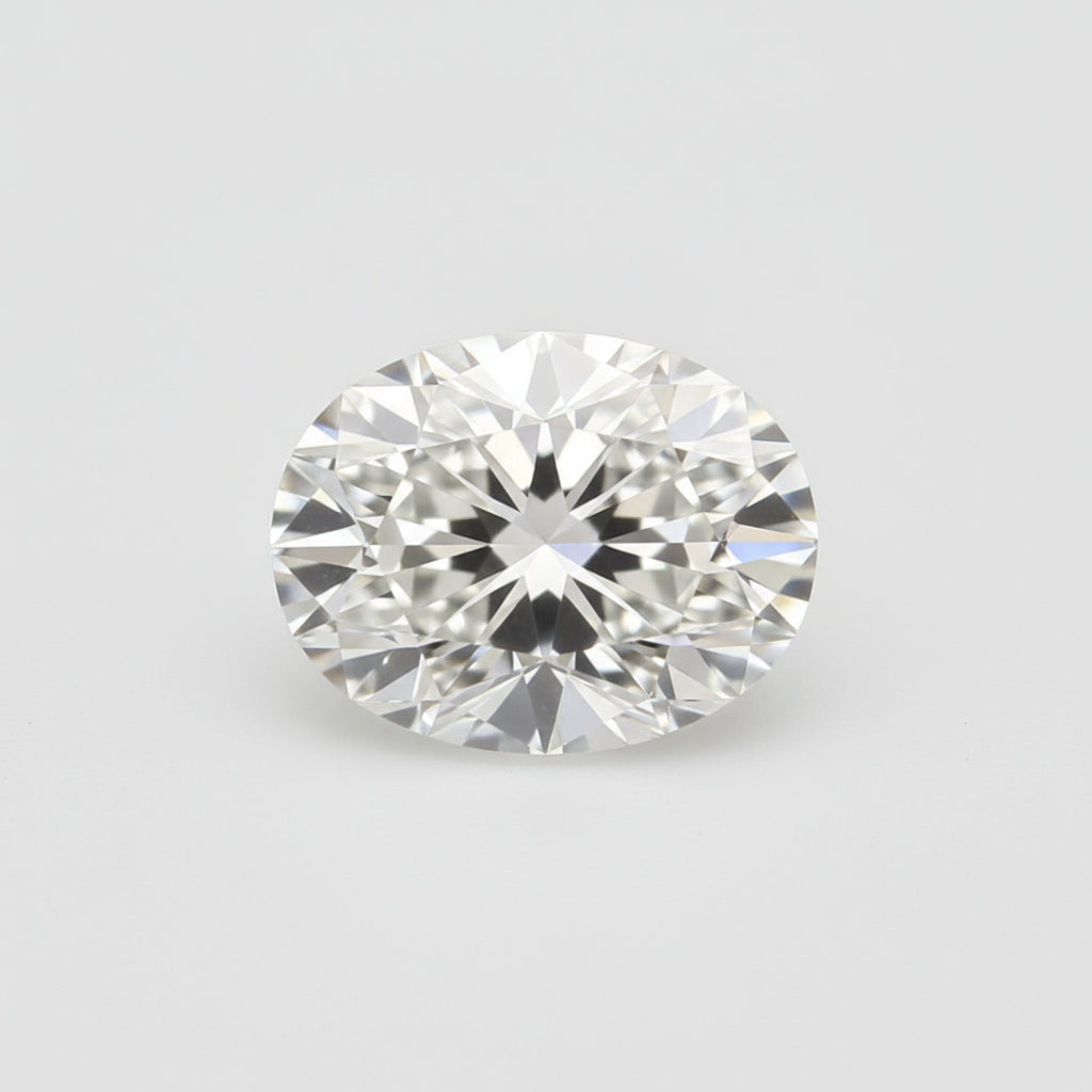 Lab Grown Diamond 1PC Chunky 15x20 MM Oval Faceted White Genuine Man Made Loose Gemstones