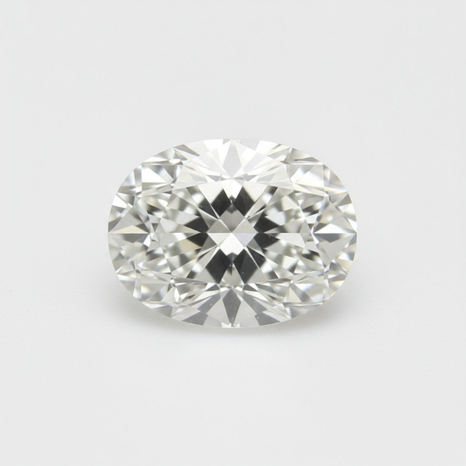 Lab Grown Diamond 1PC Small 6x8 MM Oval Faceted White Fiery Man Made Gems