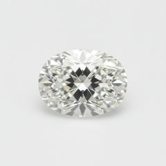 Lab Grown Diamond 1PC Small 6x8 MM Oval Faceted White Fiery Man Made Gems