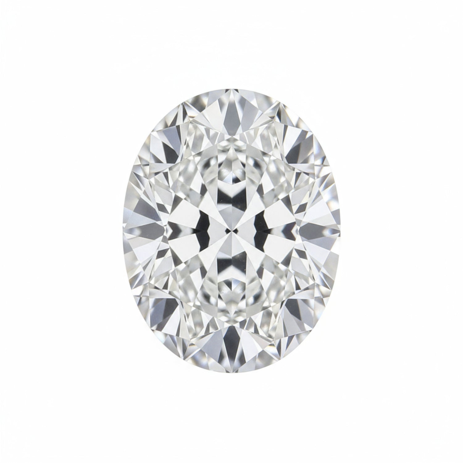 Lab Grown Diamond 1PC Small 6x9 MM Oval Faceted White Brilliant Man Made Loose Gems