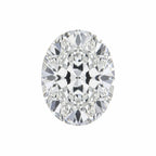 Lab Grown Diamond 1PC Small 6x9 MM Oval Faceted White Brilliant Man Made Loose Gems