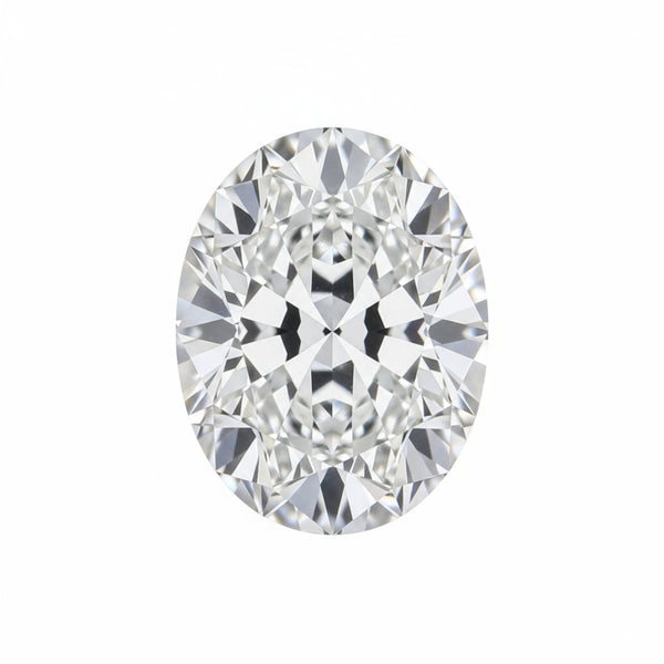 Lab Grown Diamond 1PC Small 6x9 MM Oval Faceted White Brilliant Man Made Loose Gems